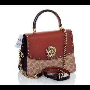 Coach Parker Top Handle w/ Rivets